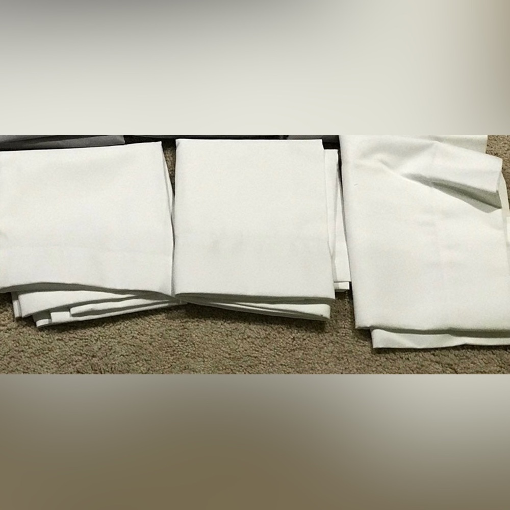 3 x Twill Café Curtain Tiers White